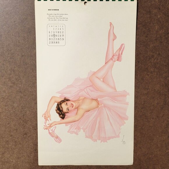 Rare 1st Varga 1940 Pin-Up Girl Calendar Esquire art - Picture 9 of 11